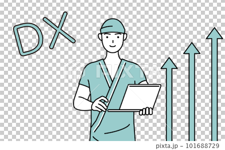 DX的形象，一名男性住院患者成功改善了他的工作 101688729