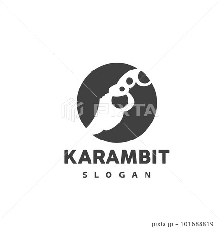 Kerambit Logo, Indonesia Fighting Weapon Vector, Ninja Fighting Tool Simple Design, Template Illustration Symbol Icon Kerambit Logo, Indonesia Fighting Weapon Vector, Ninja Fighting Tool Simple Design, Template Illustration Symbol Icon 101688819