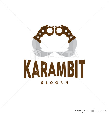 Kerambit Logo, Indonesia Fighting Weapon Vector, Ninja Fighting Tool Simple Design, Template Illustration Symbol Icon Kerambit Logo, Indonesia Fighting Weapon Vector, Ninja Fighting Tool Simple Design, Template Illustration Symbol Icon 101688863