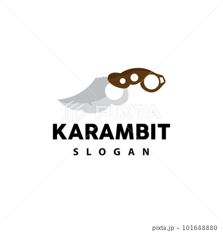 Kerambit Logo, Indonesia Fighting Weapon Vector, Ninja Fighting Tool Simple Design, Template Illustration Symbol Icon Kerambit Logo, Indonesia Fighting Weapon Vector, Ninja Fighting Tool Simple Design, Template Illustration Symbol Icon 101688880