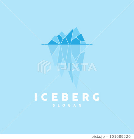 Iceberg Logo, Antarctic Mountains Vector In Ice Blue Color, Nature Design, Product Brand Illustration Template Icon Iceberg Logo, Antarctic Mountains Vector In Ice Blue Color, Nature Design, Product Brand Illustration Template Icon 101689320
