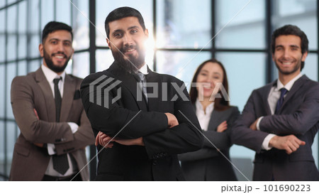 Smiling leader ceo or professional business coach 101690223