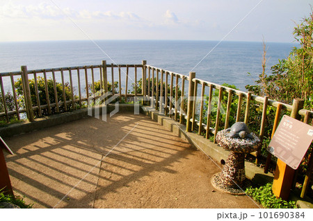 足摺岬公園・亀呼場・海を望む(高知県・土佐清水市) 足摺岬公園・亀呼場・海を望む(高知県・土佐清水市) 101690384