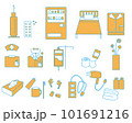 シンプルな病院入院アイコンセット 101691216