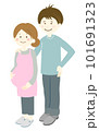 妊娠中の妻と夫 101691323