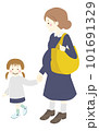 妊娠中のママと娘 101691329