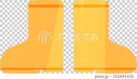 Yellow boots vector illustration material 101691428