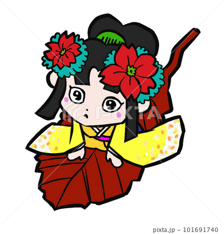 葉に乗った花の妖精姫 葉に乗った花の妖精姫 101691740