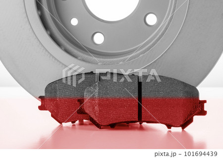 brake pads on white background with 101694439