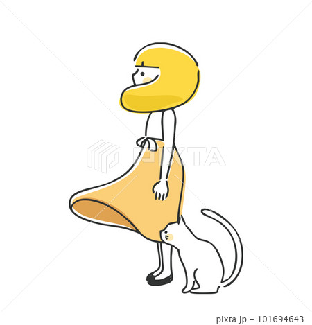 遠くを見る女性 遠くを見る女性 101694643