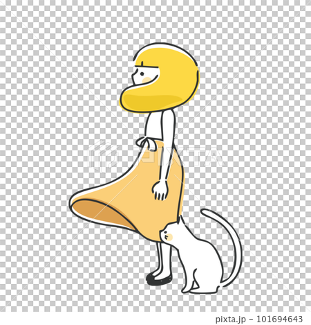 A woman looking far away 101694643