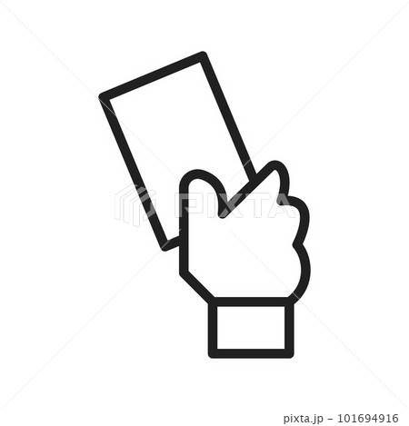 Red Card icon vector image. Suitable for mobile apps, web apps and print media. Red Card icon vector image. Suitable for mobile apps, web apps and print media. 101694916