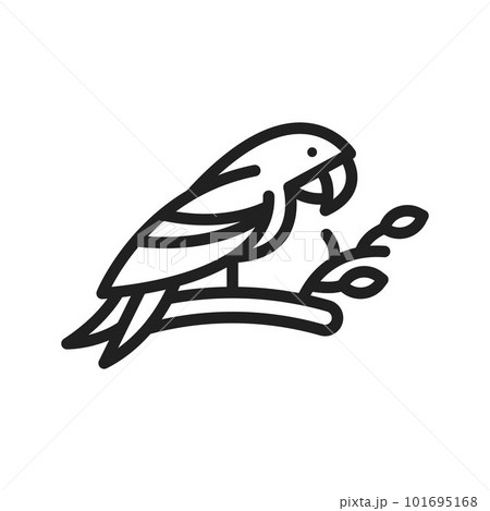 Parrot icon vector image. Suitable for mobile apps, web apps and print media. 101695168