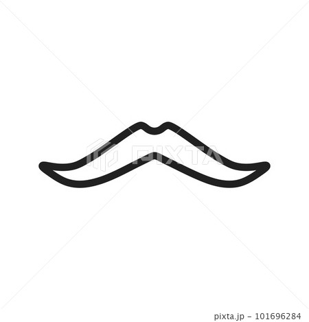 Moustache icon vector image. Suitable for mobile apps, web apps and print media. Moustache icon vector image. Suitable for mobile apps, web apps and print media. 101696284