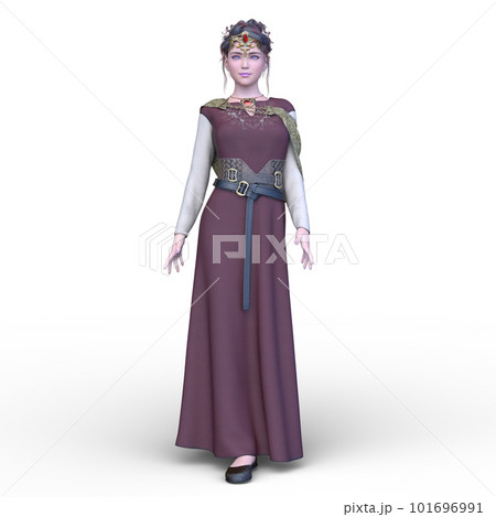ロングドレスの女性 101696991