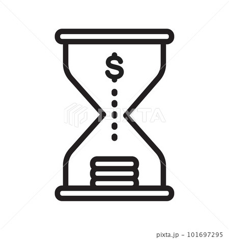 Investment Timing icon vector image. Suitable for mobile apps, web apps and print media. Investment Timing icon vector image. Suitable for mobile apps, web apps and print media. 101697295