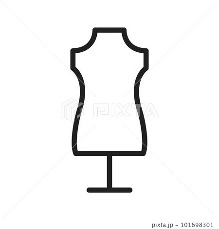Dress Holder icon vector image. Suitable for mobile apps, web apps and print media. Dress Holder icon vector image. Suitable for mobile apps, web apps and print media. 101698301