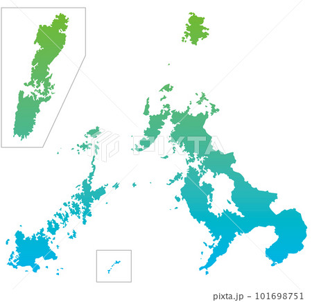 長崎　長崎県　地図 101698751