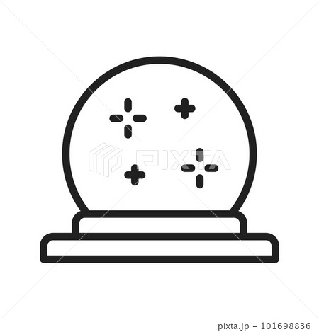 Crystal Ball icon vector image. Suitable for mobile apps, web apps and print media. Crystal Ball icon vector image. Suitable for mobile apps, web apps and print media. 101698836