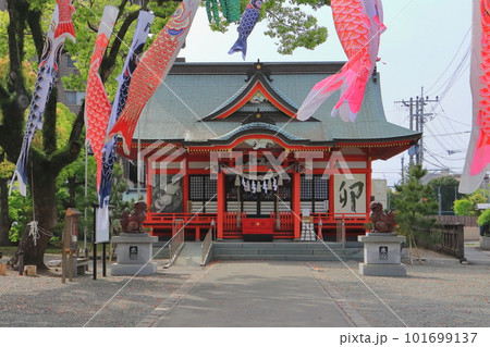 春の若宮八幡社(大友府内旧跡めぐり・大分市) 春の若宮八幡社(大友府内旧跡めぐり・大分市) 101699137