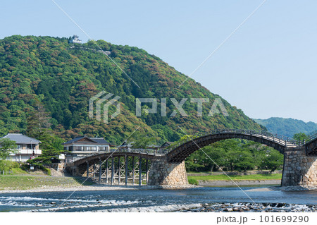 山口県岩国市錦帯橋 山口県岩国市錦帯橋 101699290