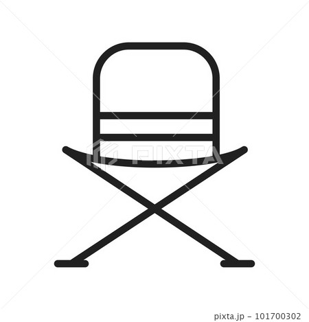 Camping Chair icon vector image. Suitable for mobile apps, web apps and print media. 101700302