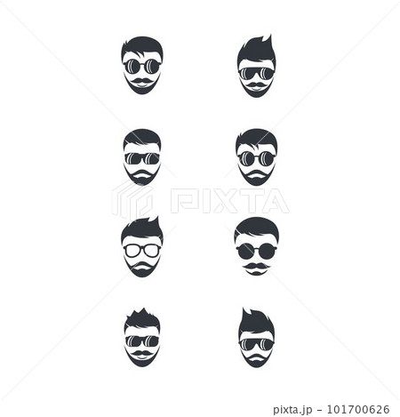 Man face character symbol illustration 101700626