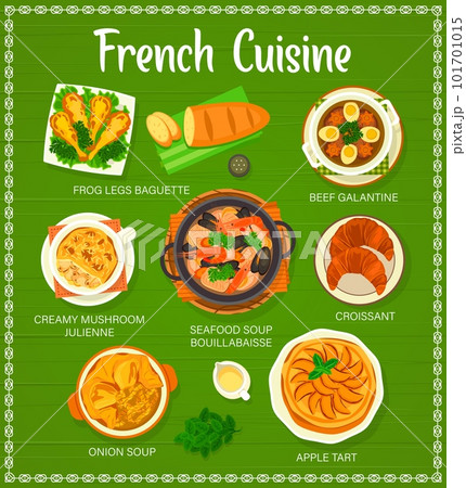 Dinner menu in french sales