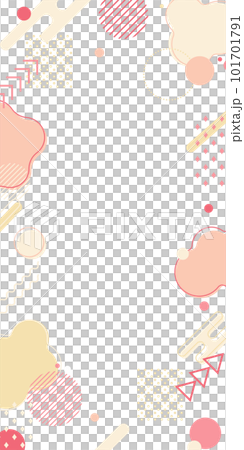 Background illustration_Memphis_Pink 101701791