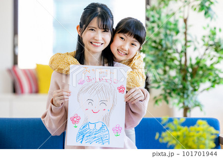娘 ママ 絵 母の日 娘 ママ 絵 母の日 101701944