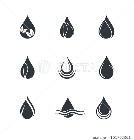 Oil drop icon vector illustration 101702361