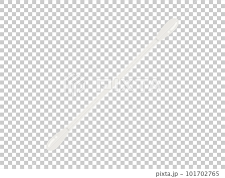 Illustration of a white cotton swab 101702765