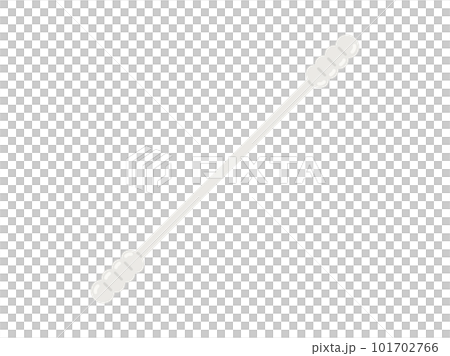 白色の、スパイラル綿棒のイラスト 白色の、スパイラル綿棒のイラスト 101702766