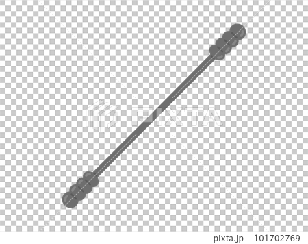 黑色螺旋棉籤的插圖 101702769