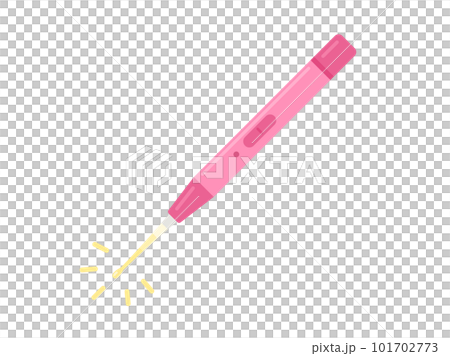 電源を入れた、LEDライト付き耳かきのイラスト 101702773