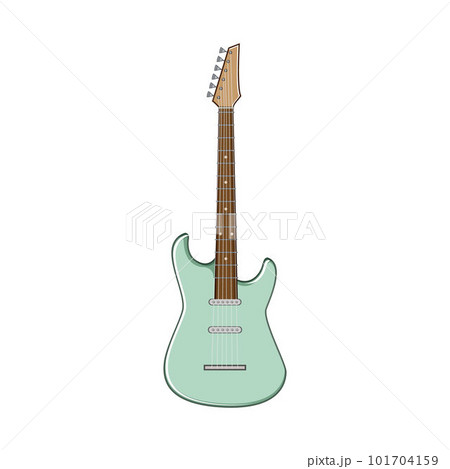 play guitar music cartoon vector illustration 101704159
