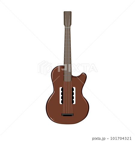 string acoustic guitar cartoon vector illustration 101704321