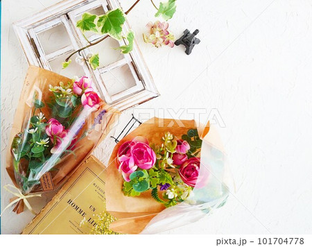 ピンクの花束、ブーケ ピンクの花束、ブーケ 101704778