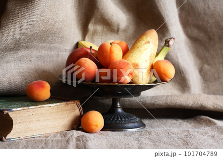 Vintage Still Life With Fruits Vintage Still Life With Fruits 101704789