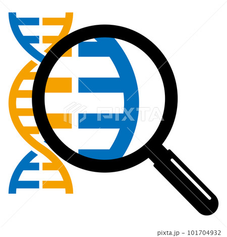 ルーペで拡大するDNA 101704932