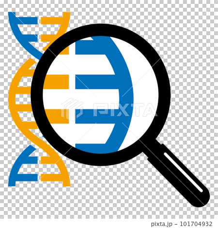 ルーペで拡大するDNA 101704932