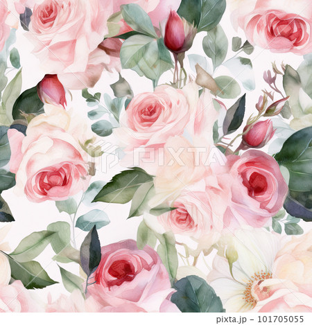 Nature rose flower pattern design line, arts. Hand drawn outline design for fabric , print, cover, banner and invitation . 101705055