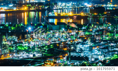 工場夜景（水島コンビナート） 101705071