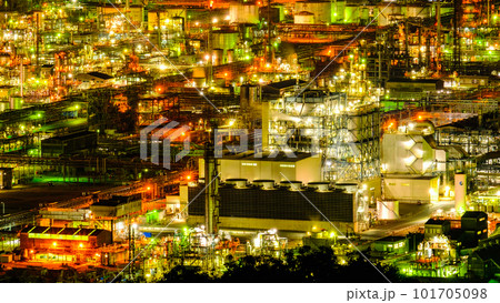 工場夜景（水島コンビナート） 101705098