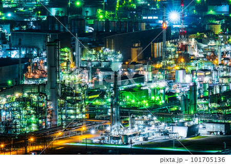 工場夜景（水島コンビナート） 101705136