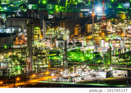 工場夜景（水島コンビナート） 101705137