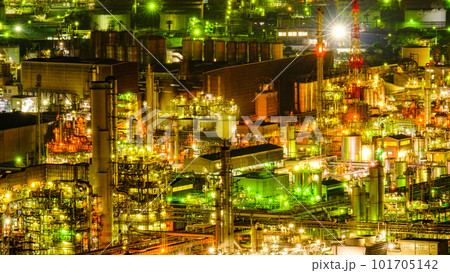 工場夜景（水島コンビナート） 101705142