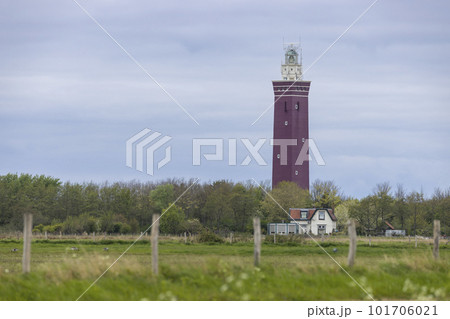 Westhoofd lighthouse (Vuurtoren Westhoofd) near Ouddorp, The Netherlands 101706021