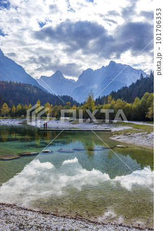 Jasna pond near Kranjska Gora, Triglavski national park, Slovenia 101706353