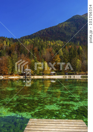 Jasna pond near Kranjska Gora, Triglavski national park, Slovenia 101706354